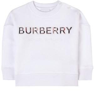 Kids - Burberry White Logo Sweatshirt 18 Months - Jumpers and knitwear - 18 months - White - Mädchen