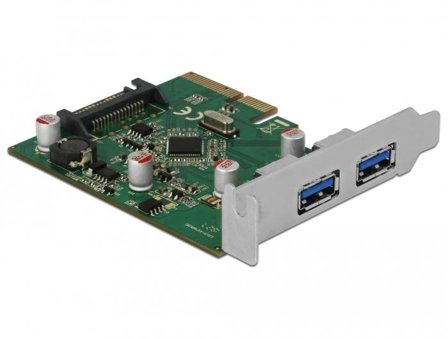 Delock USB-adapter - PCIe 3.0 x4 - USB 3.1 Gen 2 x 2