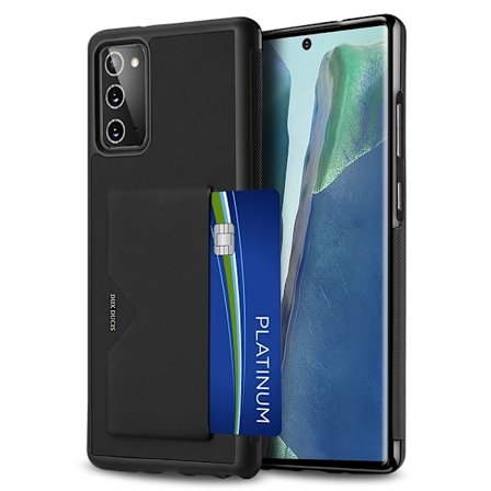 DUX DUCIS Card Slot PU Leather Skal Till Galaxy Note 20 - Svart