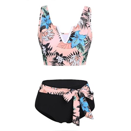 High Waist Bikini Bandeau wimwear Tie Dye Bikini