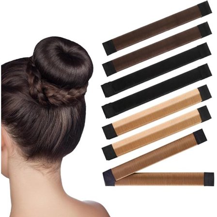 Magisk Hårknuteformer - 8 stk - Hårelastikk - Lag den perfekte hårknuten - Donut-feste - Wrap Snap - Fransk Twist Hår Plicket - Hårknuteformere for 
