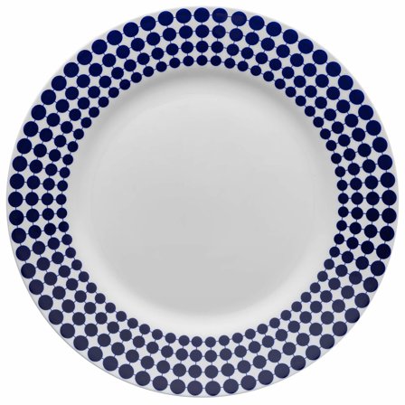 Gustavsberg Adam tallerken, 22 cm' - 'Blå og hvit
