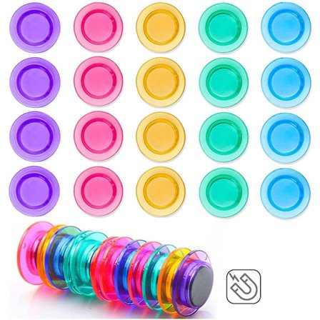 20 st Starka Magneter Kylskåpsmagneter Färgglad Whiteboard Organizer Dekorativa Kylskåpsmagneter Tillbehör Kylskåpsmagneter
