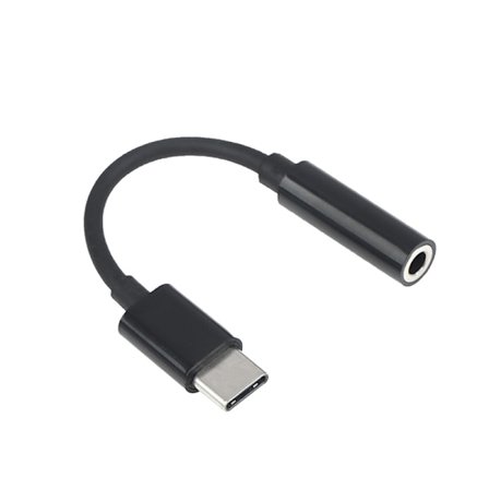 Type-C til 3,5 mm AUX-jack-øretelefonadapter eller splitter