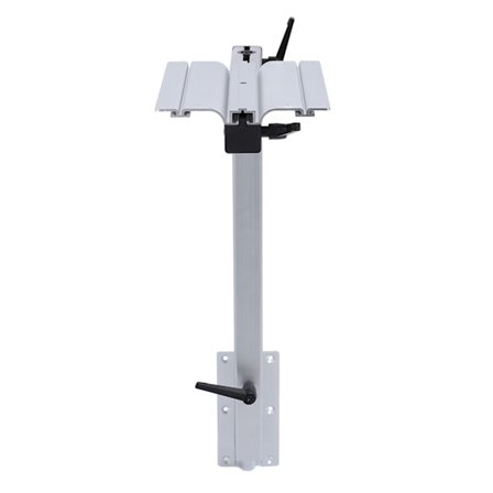 Aftagelig bordben aluminiumslegering hvid 360 graders rotation aftagelig teleskopisk bordben til yachts RV autocamper
