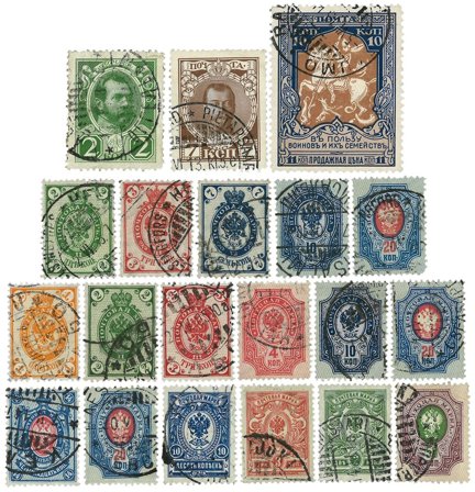 Rusland/Finland - 20 forskellige frimærker