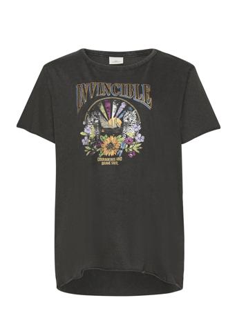 Carmiko Life Curious Ss Boxy Tee Jrs ONLY Carmakoma Black