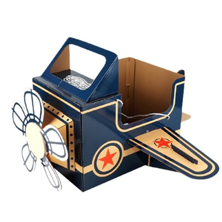 Tegneseriefly Craft Papir Wearable DIY Leker Pedagogiske Leker for Barn Kartong Craft Leker