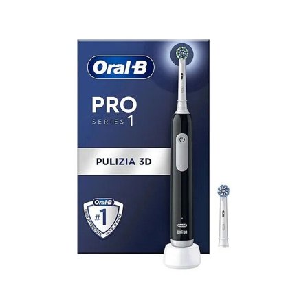 Oral-B Pro Series 1 Spazzolino Elettrico Nero + 1 Testina Di