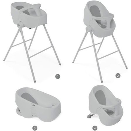 CHICCO Baignoire dusch baby Bubble Nest cool grå