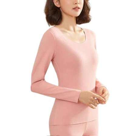 Termisk undertøy herre vinter dame lange underbukser sett fleece holder varmen i kaldt vær kvinnelig rose