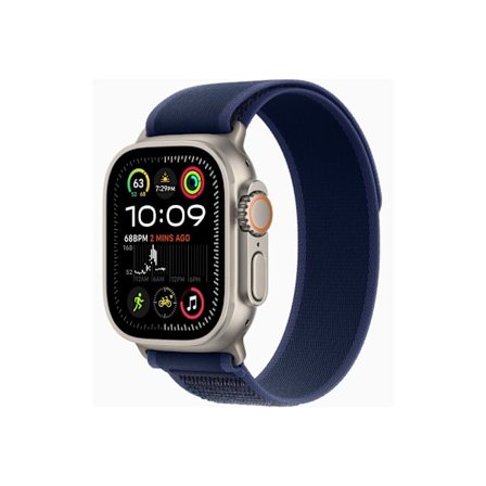 Apple Watch Ultra 2 - naturlig titan - smart klocka med Trail Loop - blå - 64 GB