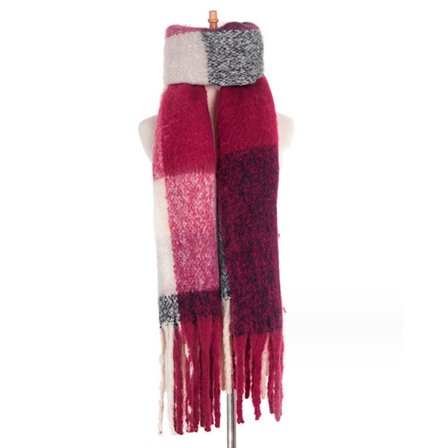 Lämmin talvihuivi naisille, pitkä huivi, suuret kaulaliinat, paksu huopa, värinsovitus