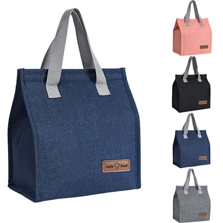 Frokostposer til kvinder og mænd, genanvendelig isoleret lækagesikker frokostboks Tote taske, termisk køletaske til arbejde skole picnic rejse (Cyan)