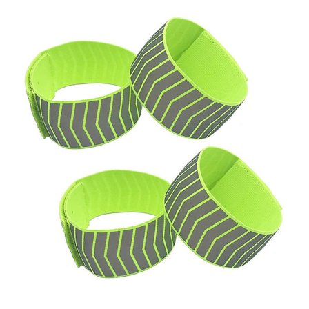 Heijastava urheilun ranneke ulkoilmakäyttöön yöajoon ja juoksuun, anti-beam vyö rannehihna - kädelle/ranteelle/jalalle, naisille ja miehille, 