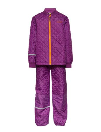 Basic Thermal Set -Solid Outerwear Thermo Outerwear Thermo Sets Lilla CeLaVi