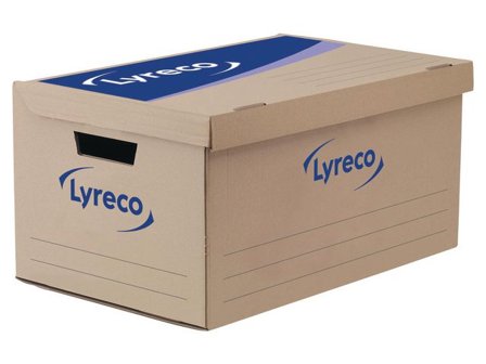Lyreco Arkivbox mlock 250x550x350mm 10/fp - Lyreco - Kontorsmaterial - Arkivering och kontorsförvaring - Arkivkartonger och boxar