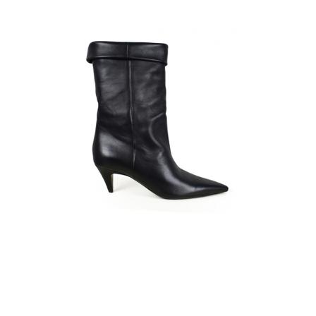 Saint Laurent, Charlotte Boots Czarny, Kobieta, Rozmiar: 37 EU