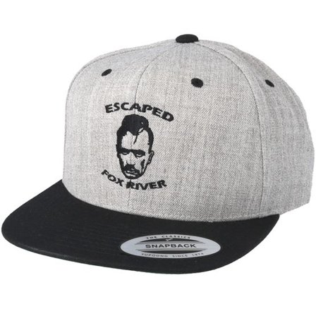 Scenes - Grå snapback Keps - Escaped Grey/Black Snapback @ Hatstore