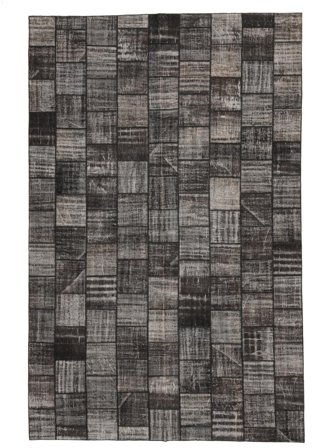 Vintage Stort Patchwork Teppe 350X555 Ull