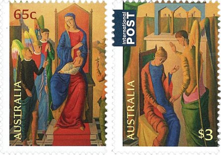 Australien - Julen 2025 Malerier - Postfrisk sæt 2v