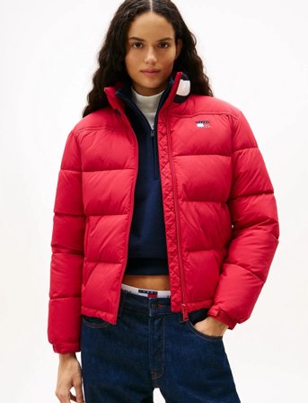 Tommy Jeans Tjw Ess Puffer Flag Jacket Ext - Red - L