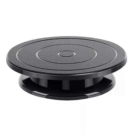 11 tuuman muovinen pyörivä kakunkoristeluteline kakun kuorrutusteline/pyöritin pyörivä levysoitin nauhoituspyörä maali 0817