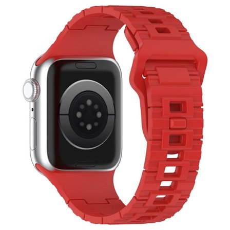Silikonerem til Apple Watch Series 8 (41mm) - Rød