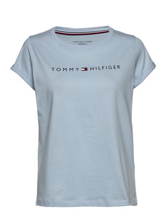 Rn Tee Ss Logo T-shirt Top Blå Tommy Hilfiger