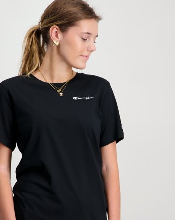 Champion SS Tee Svart T-skjorter Jente - Kids Brand Store