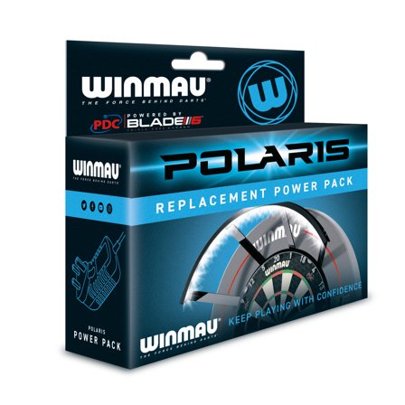 Winmau Polaris Power Pack Battery for Dartboard Lights - Replacement Electric Power Supply - UK Mains Plug