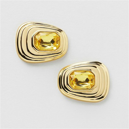 Yellow Studs - 18K VERGOLDETES MESSING