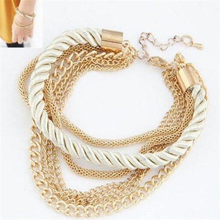 Multilayer Charm Bracelet Exaggerated Gold Chain