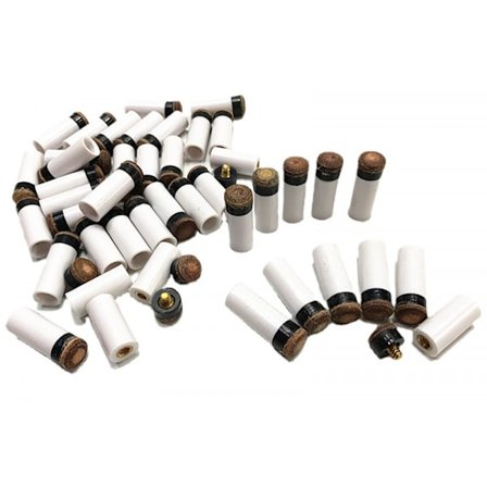 15 Set(30 st) Biljardköer Ren Vit Hylsor med Super Cue Skruv-på