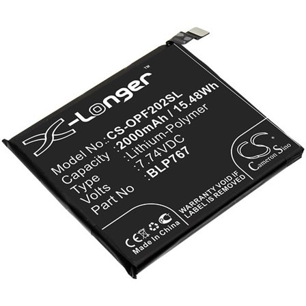 Batteri for SmartPhone, Mobil for OPPO Find X2 Pro, Find X2 Pro 5G, CPH2025 og andre.