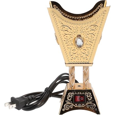 Elektrisk Røkelsesbrenner Bakhoor Brennerholder Frankincense Resin Brenner Yoga Spa Aromaterapi Brenner for Kontor Hjemmeinnredning