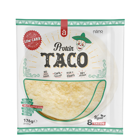Nänosupps Protein Tortillabrød 176 g - Bodyman.dk