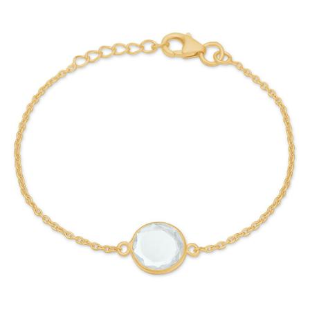 Frk. Lisberg, Cat bracelet quartz Geel, Dames, Maat:S
