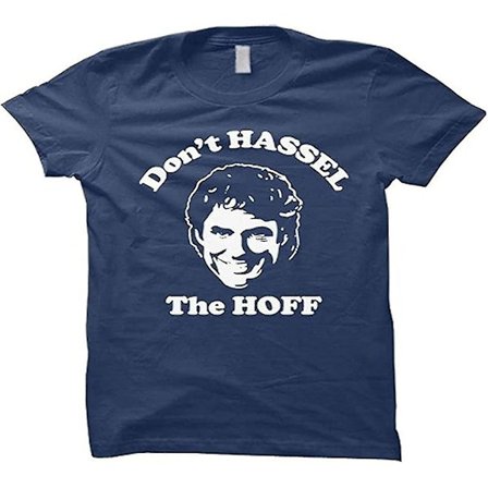 Hassel inte The Hoff T-shirt Blå