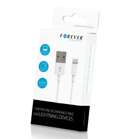 Lightning kabel för iPhone 5/5s/5c/iPad Mini - Forever