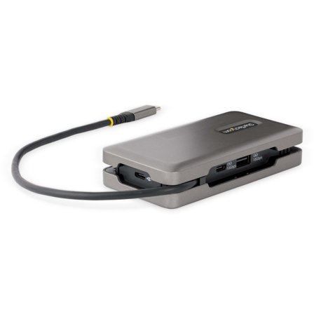 StarTech USB-C Multiport Adapter, HDMI/VGA, 4K 60Hz Video, 3-Port USB Hub, 100W Power Delivery Pass-Through, GbE, USB Type-C Travel Dock w/ Charging,