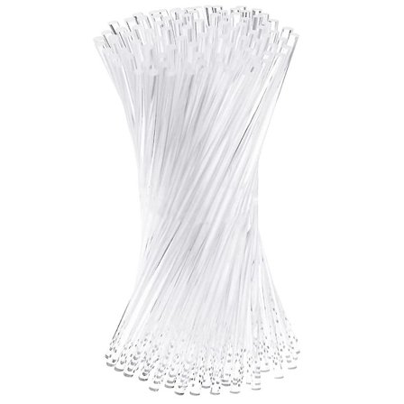 100 stk 4 tommers akryl-lollipop-pinner, klare gjenbrukbare akryl-pinner for lollipop-kake-pops