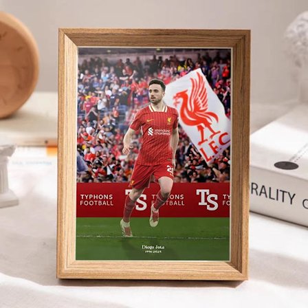 RIP Diogo Jota Liverpool du kommer aldrig att gå ensam fans minns skrivbordsfotoram stativ 7 tum