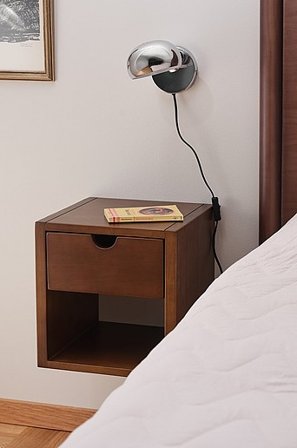 Jotex - Nachtkastje Walnoot Walnoot - ARRIE - Koop Nachtkastjes bij Jotex