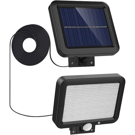 56 LED Udendørs Solcellelys med Bevægelsessensor, IP65 Vandafvisende LE