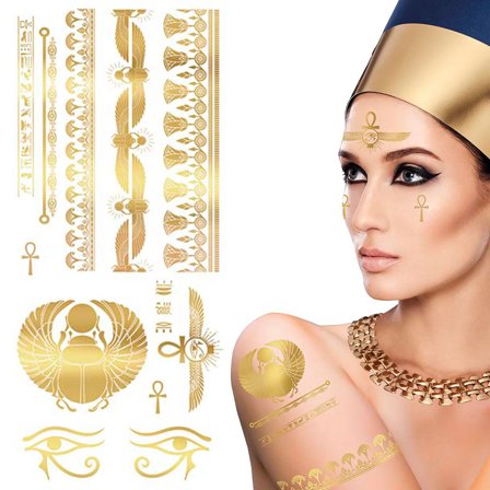 Semi-Permanent Tatoveringer Egyptisk Guld