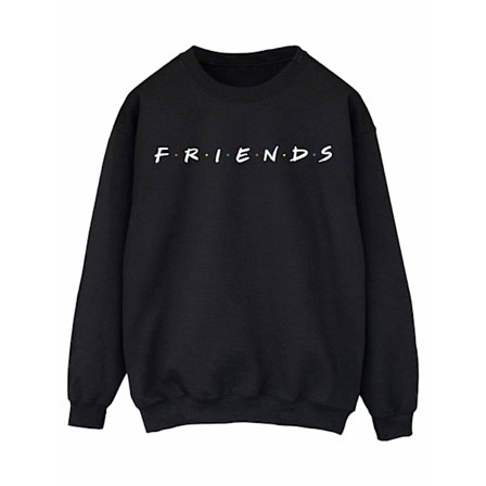 Friends Dam/Kvinnor Logotyp Sweatshirt S Svart
