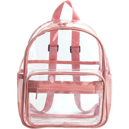 Transparent strandrygsæk, kraftig transparent plastikrygsæk, transparente PVC-rygsække