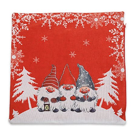 1 kpl Punainen Joulupukki Kuvio Koti Dekor Heitto Tyynynpäällinen Kansi Neliön Muotoinen Koristeellinen Tyyny