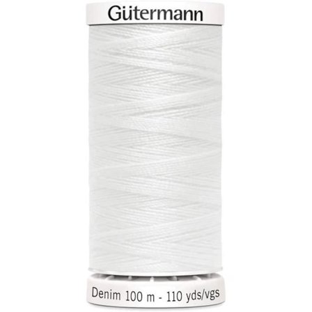 Gutermann Denim Sytråd Vit One Size - GUT7001601016-1